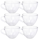 Ver imagem 1 de Jogo de Xicaras Café / Chá 220 Ml com 6 Cor Transparente Liso