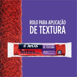 Rolo para Textura Pintura Cabelo de Anjo 23cm Efeito Rústico | Atlas - 7