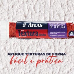Rolo para Textura Pintura Cabelo de Anjo 23cm Efeito Rústico | Atlas - 9