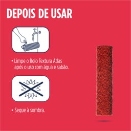 Rolo para Textura Pintura Cabelo de Anjo 23cm Efeito Rústico | Atlas - 8