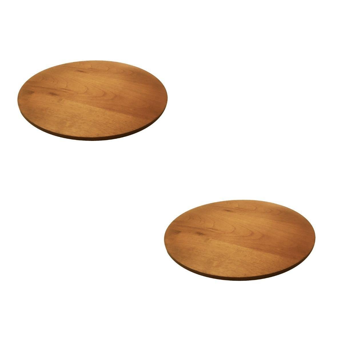 Kit 2 Pratos Giratórios de Servir na Mesa 80cm - Mel - 1