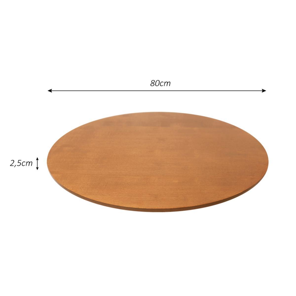 Kit 2 Pratos Giratórios de Servir na Mesa 80cm - Mel - 5