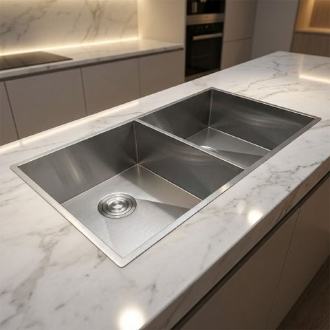 Cuba Dupla Gourmet 80x40 Inox 304 Escovada - Cozix