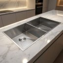 Ver imagem 1 de Cuba Dupla Gourmet 80x40 Inox 304 Escovada - Cozix