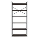 Ver imagem 2 de Estante Alta com 6 Prateleiras 185x80x33cm Yon Marrom/Terracota/Preto