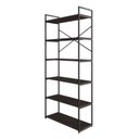 Ver imagem 3 de Estante Alta com 6 Prateleiras 185x80x33cm Yon Marrom/Terracota/Preto
