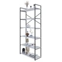 Ver imagem 5 de Estante Alta com 6 Prateleiras 185x80x33cm Yon Branco/Preto