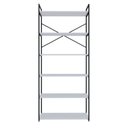 Ver imagem 2 de Estante Alta com 6 Prateleiras 185x80x33cm Yon Branco/Preto