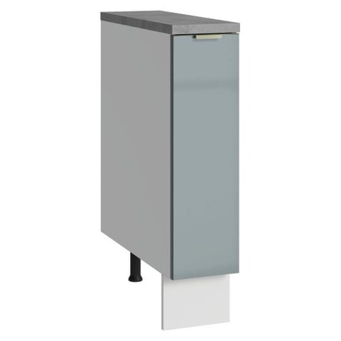 Balcão Porta-temperos 20 Cm 1 Porta Branco/cinza Lux Madesa Branco/cinza