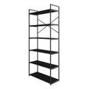 Ver imagem 3 de Estante Alta com 6 Prateleiras 185x80x33cm Yon Preto