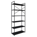 Ver imagem 7 de Estante Alta com 6 Prateleiras 185x80x33cm Yon Preto