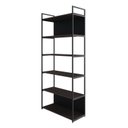 Ver imagem 3 de Estante com 6 Prateleiras 186x80x33cm com Fundo Yon Marrom/Terracota/Preto