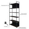 Estante com 6 Prateleiras 186x80x33cm com Fundo Yon - 6