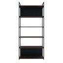 Ver imagem 2 de Estante com 6 Prateleiras 186x80x33cm com Fundo Yon Marrom/Terracota/Preto