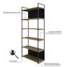 Estante com 6 Prateleiras 186cm X 80cm X 33cm com Fundo Yon - 6
