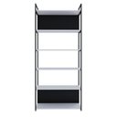 Ver imagem 2 de Estante com 6 Prateleiras 186cm x 80cm x 33cm com Fundo Yon Branco/Preto