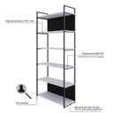 Ver imagem 6 de Estante com 6 Prateleiras 186cm X 80cm X 33cm com Fundo Yon