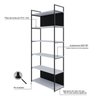Estante com 6 Prateleiras 186cm X 80cm X 33cm com Fundo Yon - 6