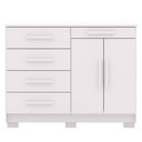Ver mais imagens de Guarda-roupa 6 Portas Ideval com Cômoda Sapateira Sirios Branco