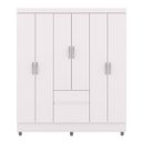 Ver imagem 2 de Guarda-roupa 6 Portas Ideval com Cômoda Sapateira Sirios Branco