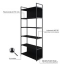 Ver imagem 6 de Estante com 6 Prateleiras 186cm X 80cm X 33cm com Fundo Yon