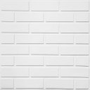 Ver imagem 4 de Kit 10 Placas 3d 50x50cm Tijolinho Branco