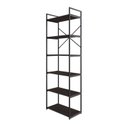 Ver imagem 3 de Estante Alta com 6 Prateleiras 185x60x33cm Yon Marrom/Terracota/Preto
