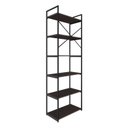 Ver imagem 7 de Estante Alta com 6 Prateleiras 185x60x33cm Yon Marrom/Terracota/Preto