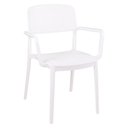 Ver imagem 3 de Cadeira Tramontina Serena com Braços Branco Empilhável em Polipropileno com Proteção