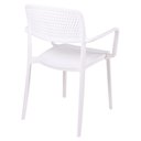 Ver imagem 5 de Cadeira Tramontina Serena com Braços Branco Empilhável em Polipropileno com Proteção