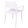 Cadeira Tramontina Serena com Braços Branco Empilhável em Polipropileno com Proteção - 5