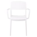 Ver imagem 2 de Cadeira Tramontina Serena com Braços Branco Empilhável em Polipropileno com Proteção