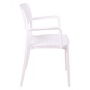 Ver imagem 4 de Cadeira Tramontina Serena com Braços Branco Empilhável em Polipropileno com Proteção