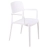 Cadeira Tramontina Serena com Braços Branco Empilhável em Polipropileno com Proteção - 1