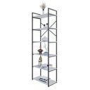Ver imagem 5 de Estante Alta com 6 Prateleiras 185x60x33cm Yon Branco/Preto