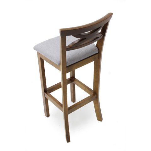 Banqueta Alta Deccore - 0002bpromo Mmj-mmj Mmj-pinhão Mmj-cinza Linho