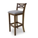 Ver imagem 2 de Banqueta Alta Deccore - 0002bpromo Mmj-mmj Mmj-pinhão Mmj-cinza Linho