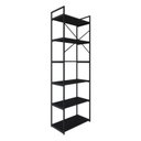 Ver imagem 7 de Estante Alta com 6 Prateleiras 185x60x33cm Yon Preto