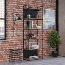 Ver mais imagens de Estante Alta com 6 Prateleiras 185x60x33cm com Fundo Yon