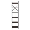 Ver imagem 2 de Estante Alta com 6 Prateleiras 185x45x33cm Yon Marrom/Terracota/Preto