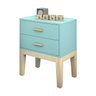 mesa de cabeceira decoração quarto infantil menta - 1