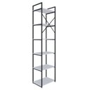 Ver imagem 7 de Estante Alta com 6 Prateleiras 185x45x33cm Yon Branco/Preto