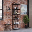 Ver mais imagens de Estante Alta com 6 Prateleiras 185x45x33cm Yon Preto