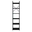 Ver imagem 2 de Estante Alta com 6 Prateleiras 185x45x33cm Yon Preto