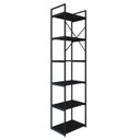 Ver imagem 7 de Estante Alta com 6 Prateleiras 185x45x33cm Yon Preto