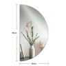 Espelho Orgânico Decorativo Halfmoon 80x40cm - 4