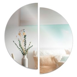 Espelho Orgânico Decorativo Halfmoon 80x40cm - 2