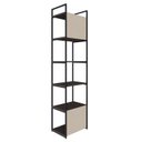 Ver imagem 7 de Estante Alta com 6 Prateleiras 185x45x33cm com Fundo Yon Marrom/Terracota/Preto