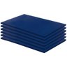 Kit 6 Colchonetes Abdominal 100x60x3 D28 Azul RG Colchões - 1