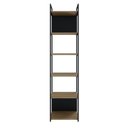 Ver imagem 2 de Estante Alta com 6 Prateleiras 185x45x33cm com Fundo Yon Marrom/Vermont/Preto